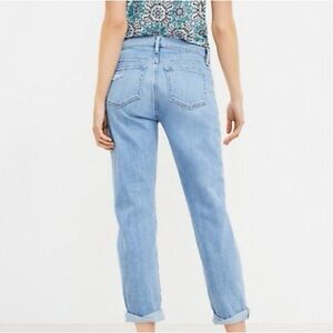 LOFT Light Wash Super Soft Girlfriend Jeans